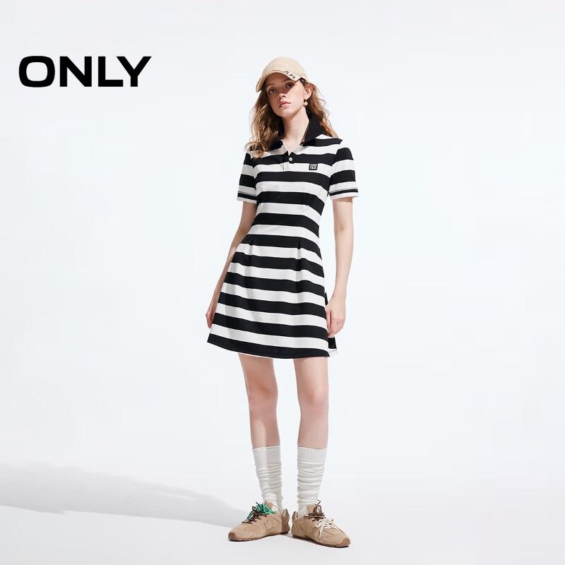 ONLY Women's Retro Polo Collar Short Dress