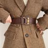 Elastic Womens Contemporary Waist Belt Sleek Design Available In Classic Black And Brown