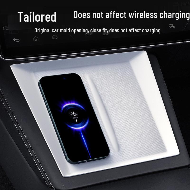 Anti-Slip Silicone Charging Mat & Console Protector for Model 3/Y/YL