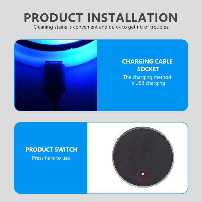 For Opel 7 Color LED Car Cup Holder Light Luminous Coaster Water Cup Pad Accessories Insignia Corsa Zafira Meriva Mokka Astra H