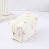 1 Pc Exquisite Bowknot Single-layer Pencil Case, Floral Pattern Design Storage Bag, a Must-have for Back To School Season