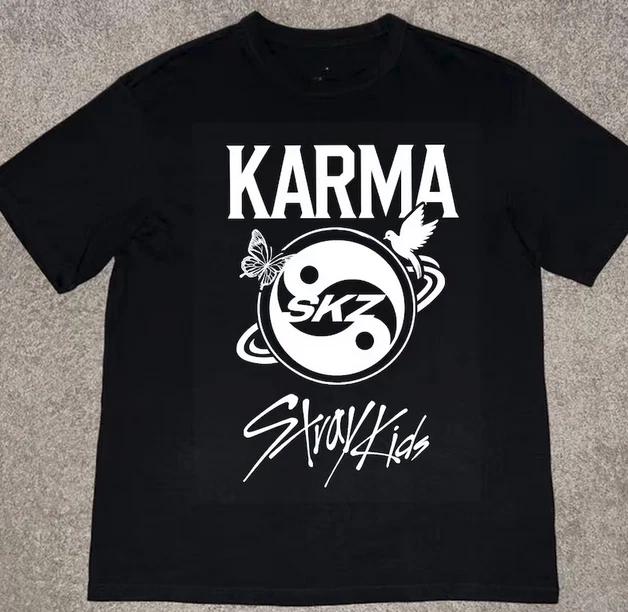 Retro Stray Kids Karma Shirt Stray Kids Domiate World Tour 2025 Shirt S