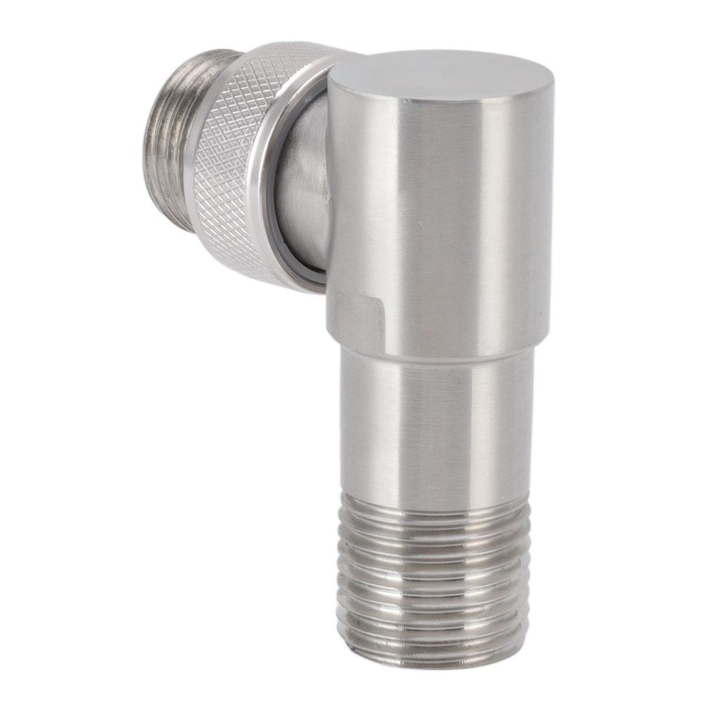 Vinkelstoppventil Hane G1/2 304 Rostfritt Stål 1 in 2 Ut Integrerad Design Automatisk Vattenstopp
