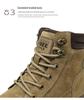 2025 Men's Genuine Leather Martin Boots: Retro British Yellow, Thick-Soled, Trendy, Short Hiking and Outdoor Mountaineering Footwear