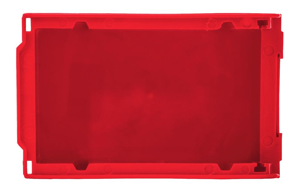 STORAGE BOX SIZE '0' RED - BOX 0 BLACK/RIGHT