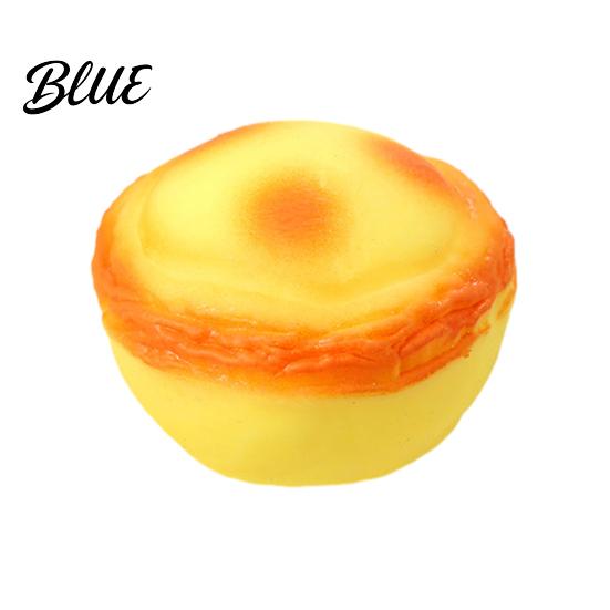 Relaxation Egg Tart Toy Simulation Squeeze Slow Rising Stress Rebound Ball Decompression Realistic Food Fidget Sensory