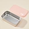 Leak Proof Stainless Steel Lunch Box Single/Double Compartment Divided Lunch Plate  Student