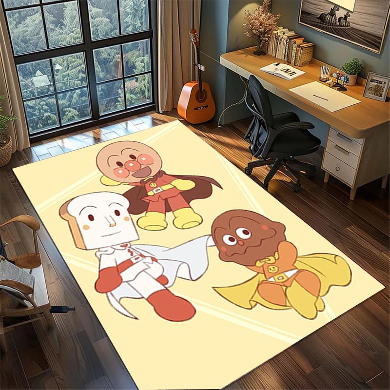 Area Rug Carpet Bread Superman Non Slip Washable Large Mat Gamer Room Bedroom Home Decor