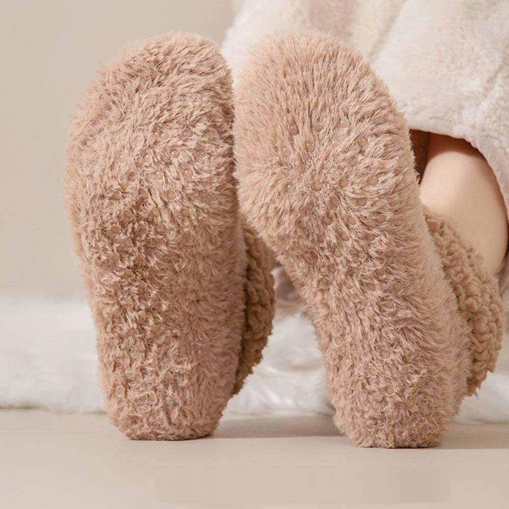 Keep Warm Winter Socks Fleece Lining Sleep Floor Socks Cute Home Socks Autumn Winter