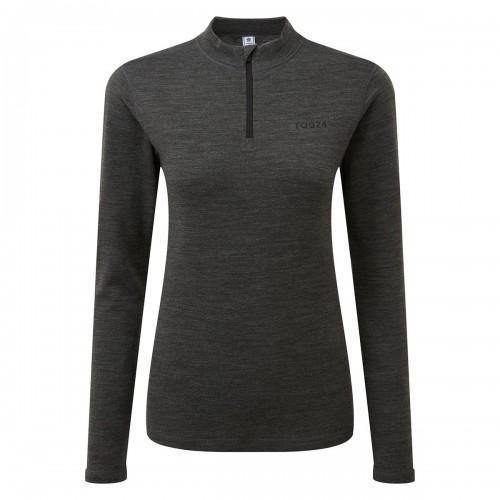 TOG24 Damen/Damen Nevis Merinowolle Base Layer Top mit Reißverschluss am Hals