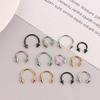 8Pcs/32Pcs Stainless Steel Piercing Hoop Accessories Nose Rings Labret Jewelry Tragus Labret Cartilage Earrings For Women Men