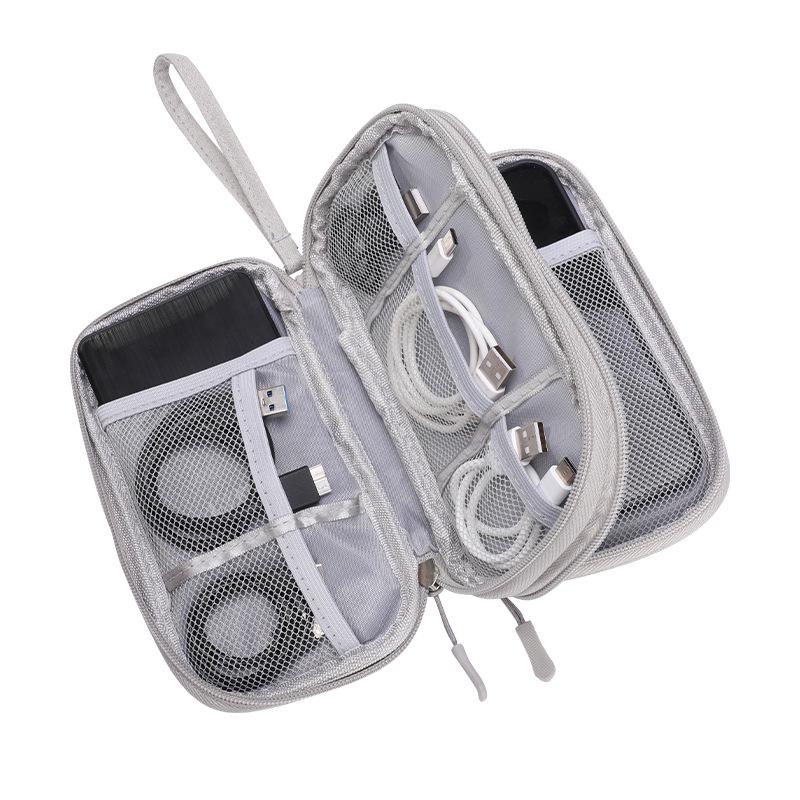 Spot Data Cable Storage Bag: Multi-Function Organizer for Cables, Earphones, Chargers, Phones, and Hard Drives