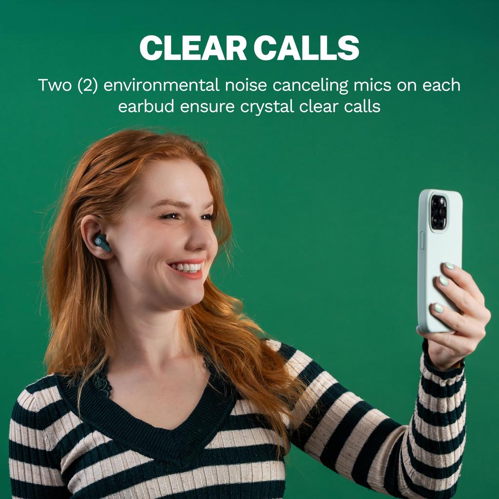JLab Go Pods ANC Wireless Earphones, Sage Gray