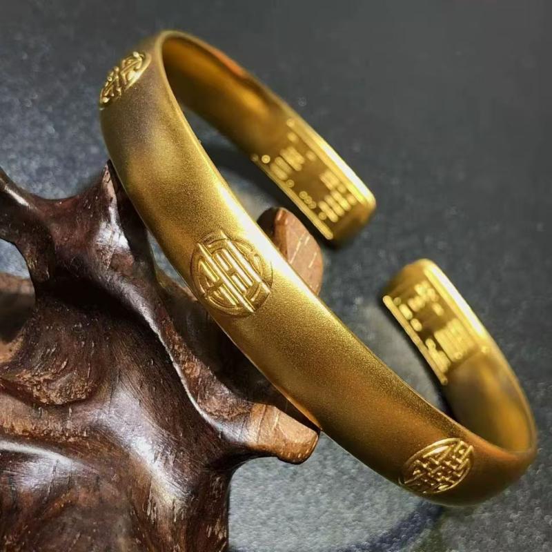 Fashionable Sand Gold Simulated Bracelet For Women Vintage Elegant Gold Plated Wedding Decoration Peacock Bracelet Long