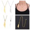 Pendant Palestine Israel Necklace Geometric Letter Clavicle Choker Chain