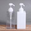 500Ml Refillable Pump Bottles Clear White Plastic Liquid Dispensing Bottle For Lotion Shampoo Soap Body Wash Travel Use