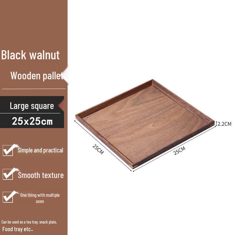 Serviertablett aus Schwarznussholz