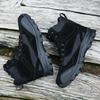 Winter Men's Ankle Boots,Outdoor Leather Ankle Boots, Men's Work Shoes, Hunting, Hiking, Camping and Mountaineering Sports Shoes