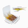 5 Pieces Fly Fishing Lures Baits with Storage Box Hooks Tackle
