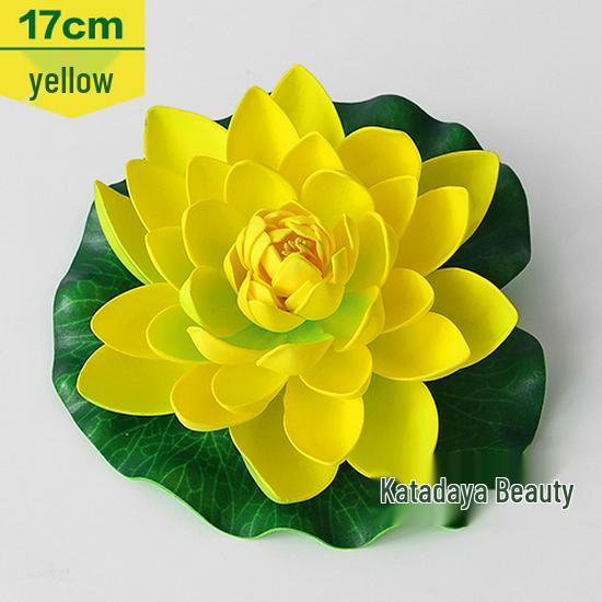 Artificial Lotus Leaf Water Lily for Pond, Fish Tank Decoration, Landscaping, or Buddha Ornaments