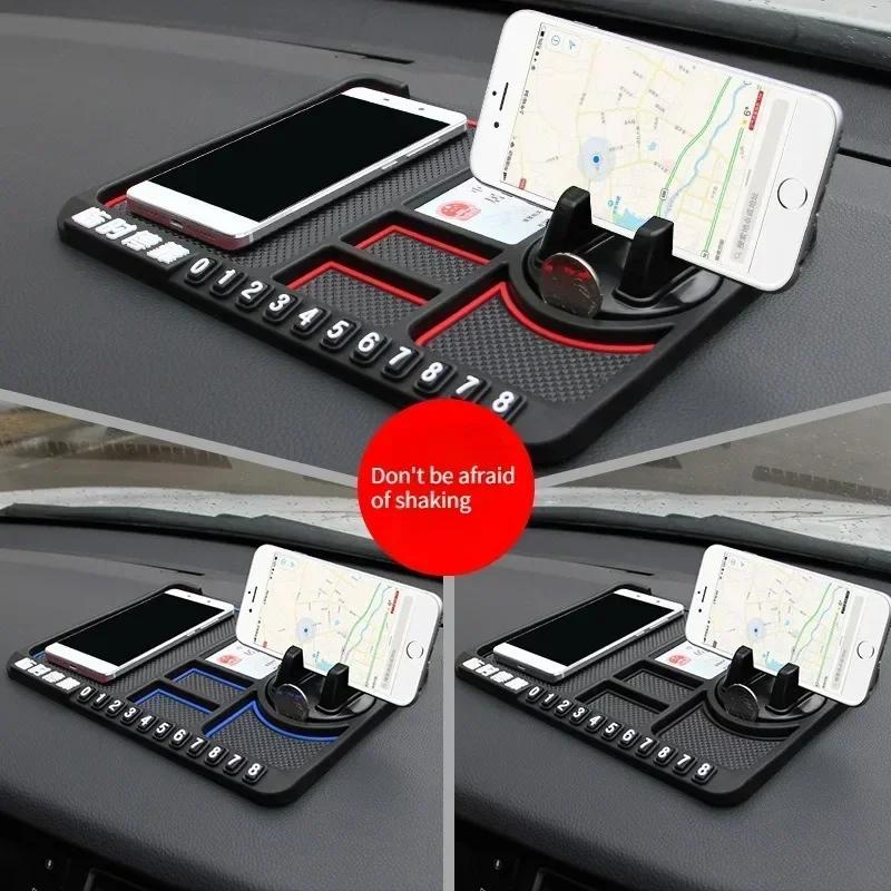 Multi Functional Car Anti Slip Mat Auto Phone Holder Non Slip Sticky Anti Slide Dash Phone Mount Silicone Dashboard Car Pad Mat