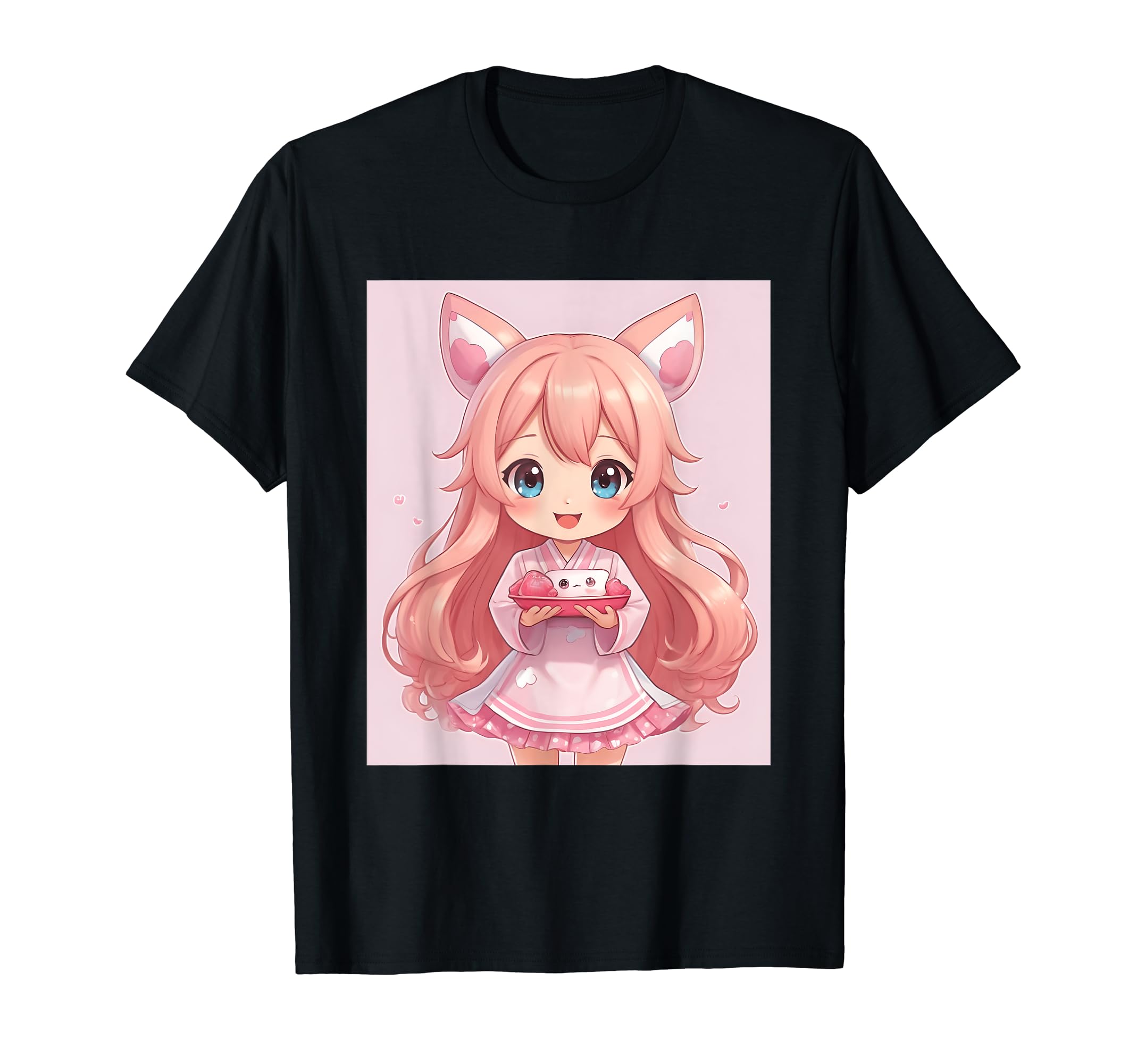 

вещи печатные Kawaii, пастель, милый, просо, японский, футболка чёрный