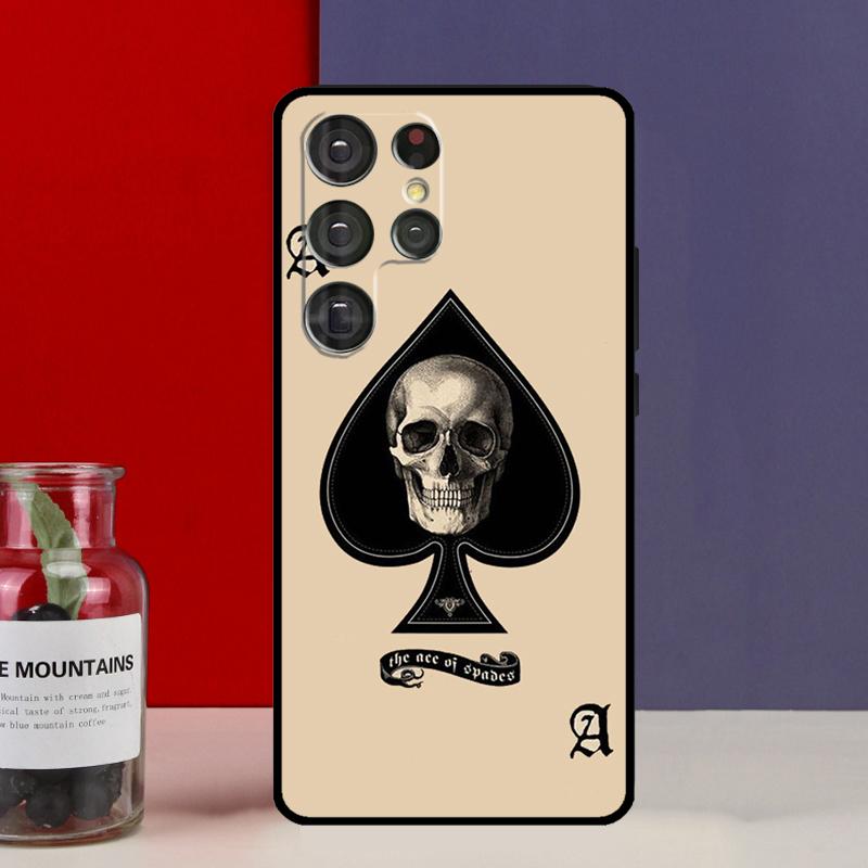 Ace of Spades Poker Card Funda Case For Samsung Galaxy S25 Ultra S9 S10 S20 S21 S22 Plus S23 FE S24 Ultra Phone Cover