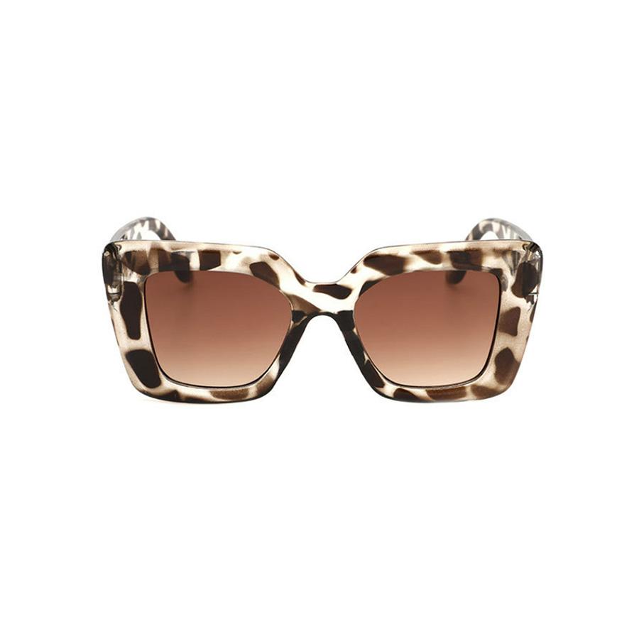 Leopard Print Square Women's Sunglasses Fashion Decorative Glasses Suitable for Holiday Beach Party Fashion Glasses