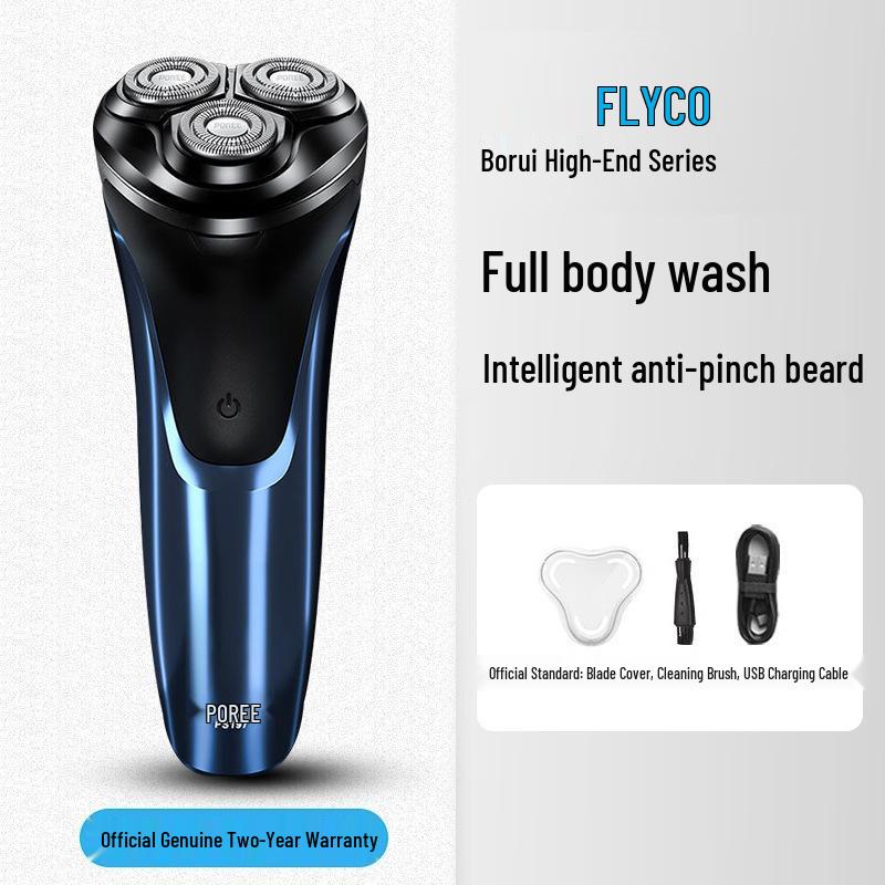 Flyco Men's Electric Shaver Beard Trimmer - Portable New Year Model
