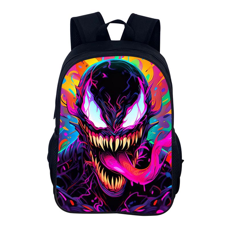 Venom School bag Superhero School Bag 40cm/15.7inch Backpack Zipper Backpack lightening Book Bags Computer Backpack