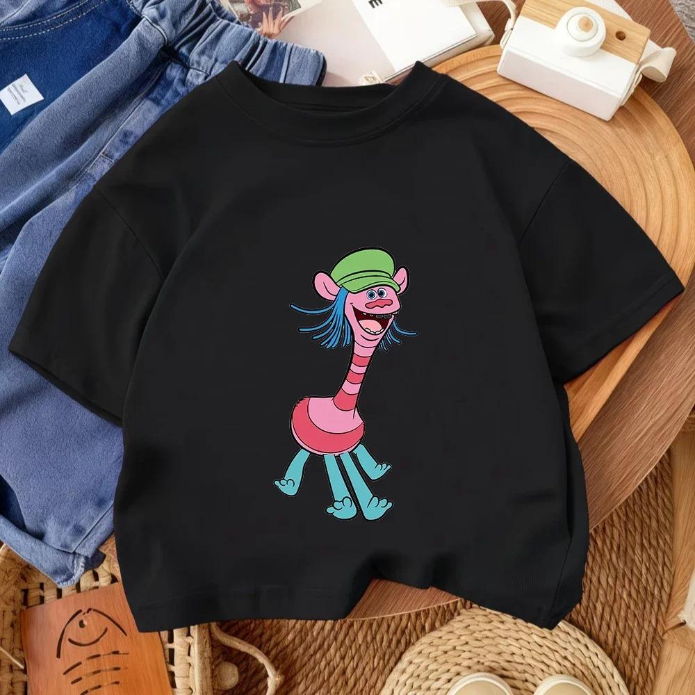 2026 Summer Tross Fashion Cute Print Summer Casual Cute Cotton Comfortable Short Sleeved Top for Boys and Girls