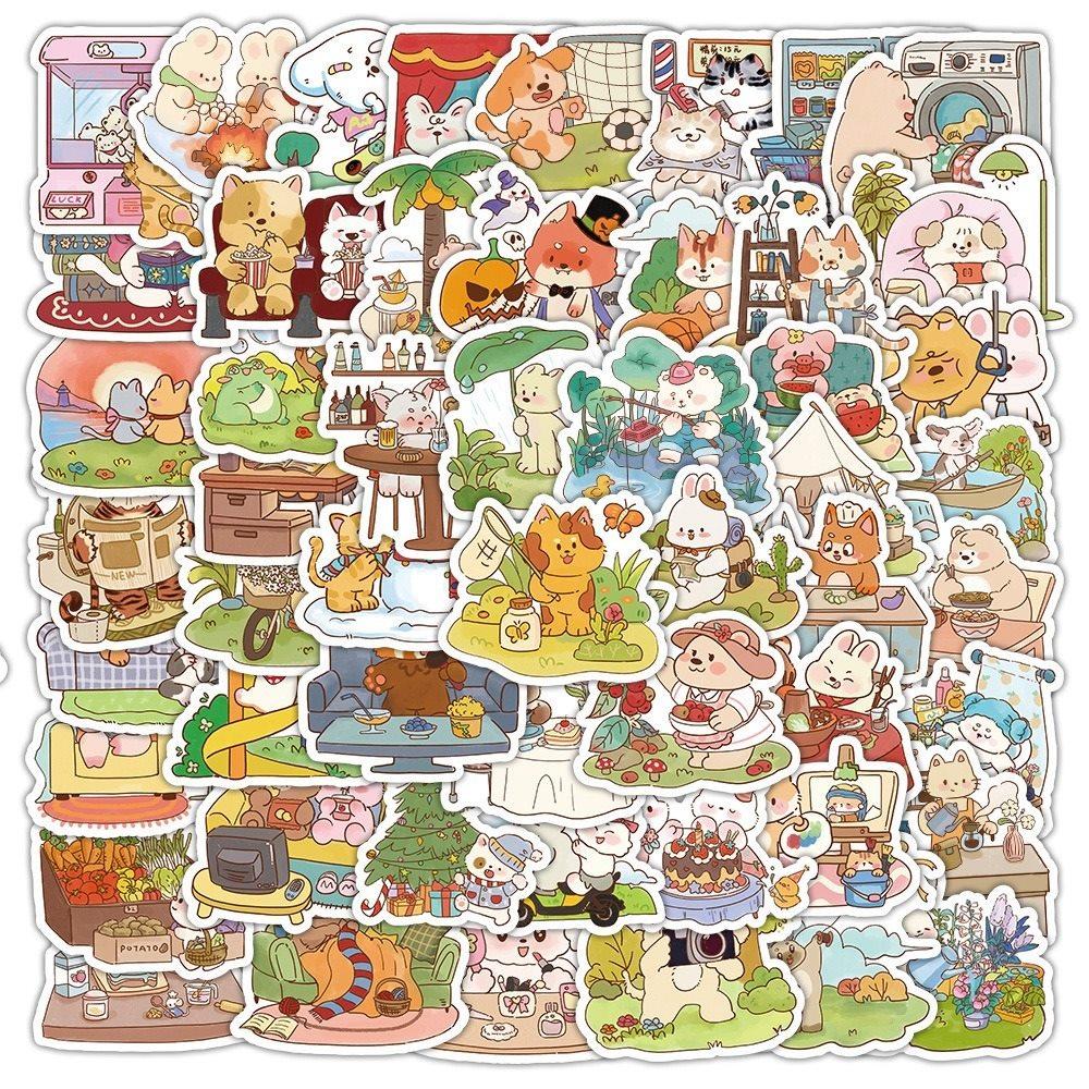 

1set Cartoon sticker creative cute Instagram style decoration phone case DIY sticker