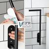 Toilet Paper Holder Wall Hanging Bathroom Rack Black