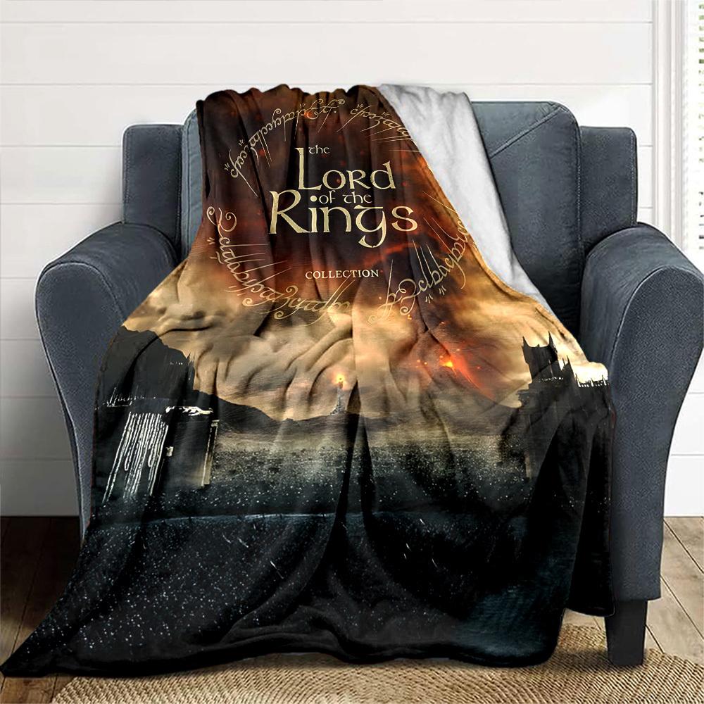 1pc The Lord of the Rings Collection Flannel Blanket Soft Warm Throw for Home, Office, Travel, All-Season Cozy Bedding Gift L1400