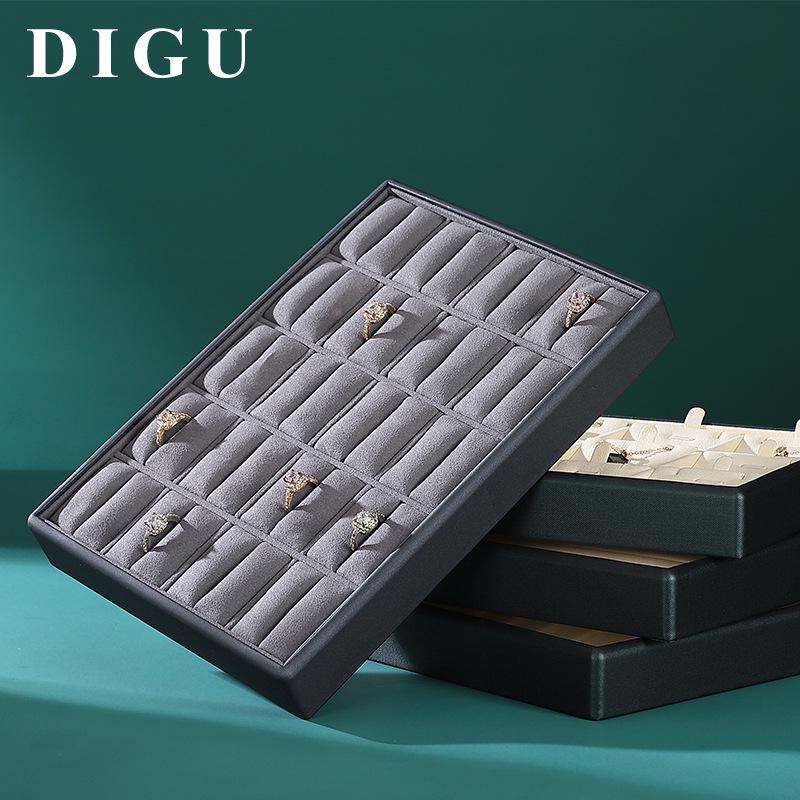 

Поднос для ювелирных изделий Digu: Универсальный ПУ лоток для колец, серег и ожерелий