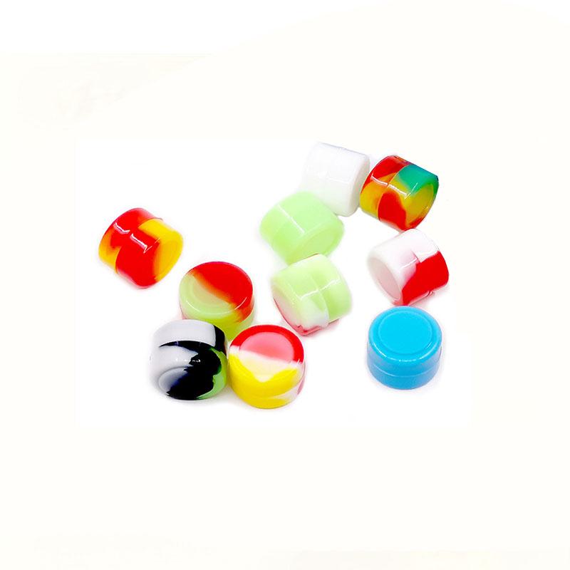 

10 шт. 3 мл антипригарный силиконовый контейнер антипригарный контейнер для хранения масла и воска силиконовая банка дорожный крем для лица жидкий контейнер для мази