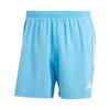 Striped Logo Print Elastic Waist Casual Shorts Men Shorts Light-Blue IY0713