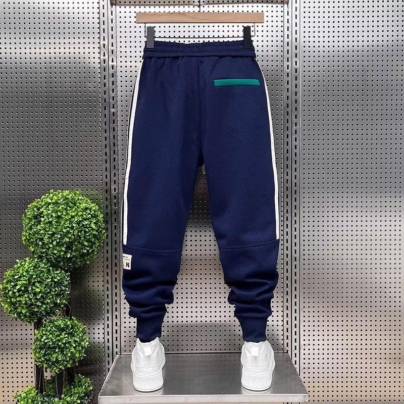 Men's Sweatpants Solid Loose Fit Mens Sweatpant Autumn Fashion Joggers Pants Unisex Elastic Waist Track Pants Male Trousers