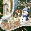 Ornament for Christmas Tree Cash Gift Stocking Money Holder Hanging Ornament Unique Acrylic Keepsake Xmas Decoration Fun Secret Santa Present
