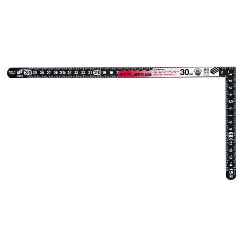 Niigata Seiki SK Carpenter Scale, Made in Japan, Kaidan Scale, Double Identical Graduations, 30cm, CB-15KD