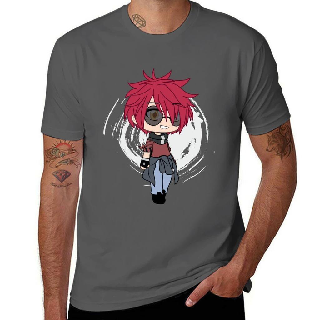 Gacha Life Wallflower Boy Remy Chan Tshirt Vintage Print Crew Neck Tee
