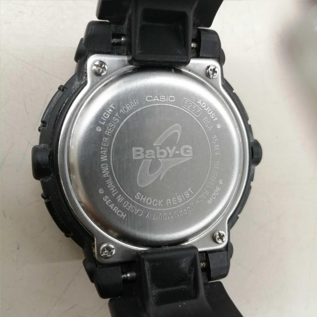 Used CASIO BGA151EF Black Quartz BABY-G