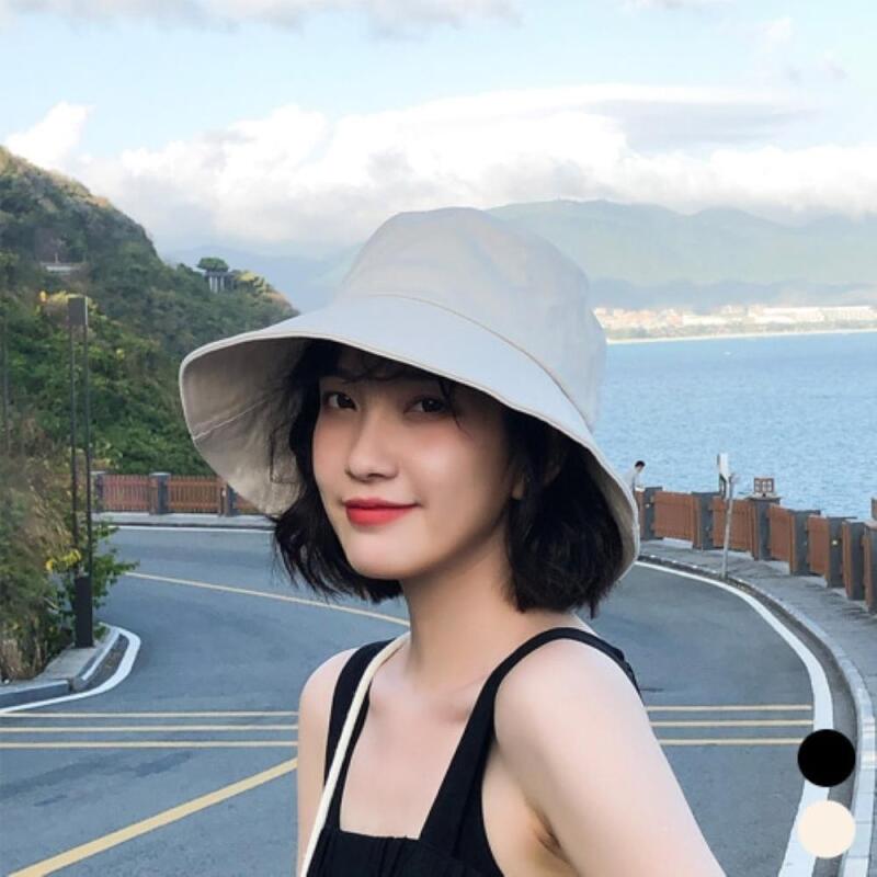 

Женская летняя шляпа-ведро с защитой от УФ-излучения, 100% хлопок black