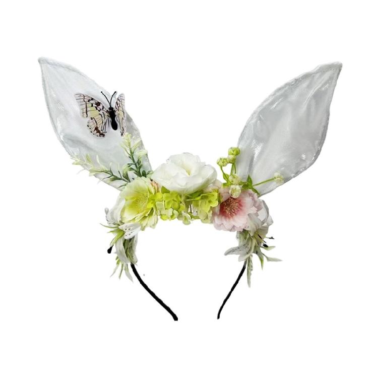 

Butterfly Rabbit Ears Hair Accessory Multi Color Choices For Costume Parties Daily Outfits Photo Props белый