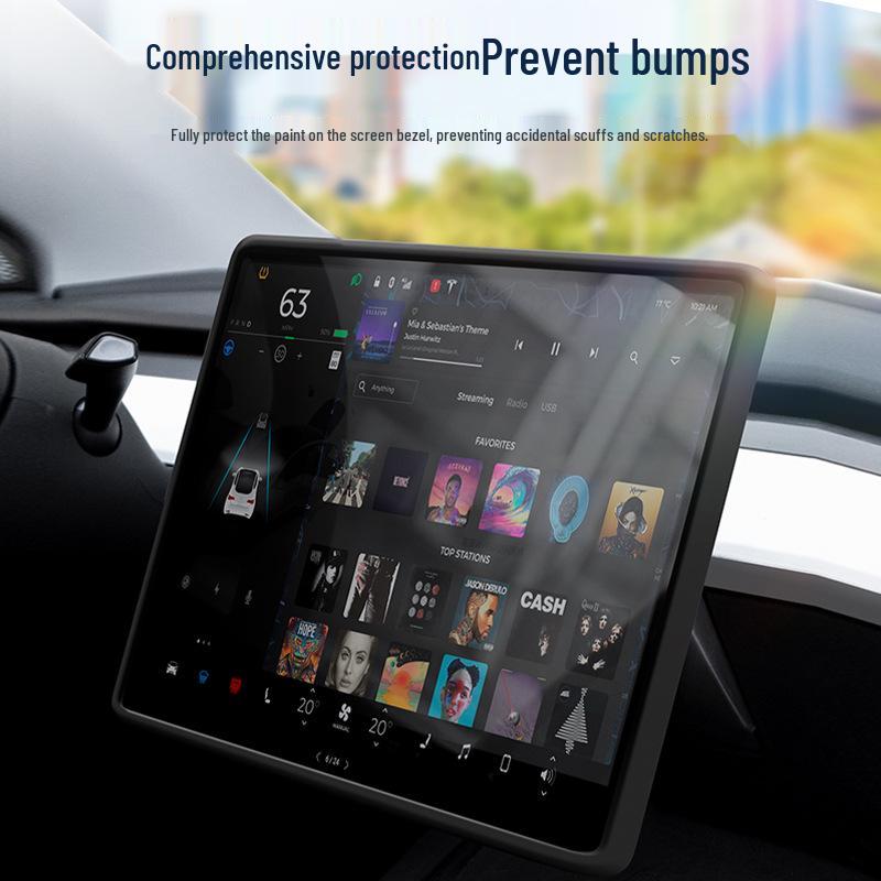 Silicone Frame Screen Protector for Tesla Model 3/Y/YL Center Console