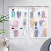 Wall Shower Organizer Mesh Space Saving Quick Dry Storage Pockets Spacious Bathroom Accessories Storage For Adults Lovers Family