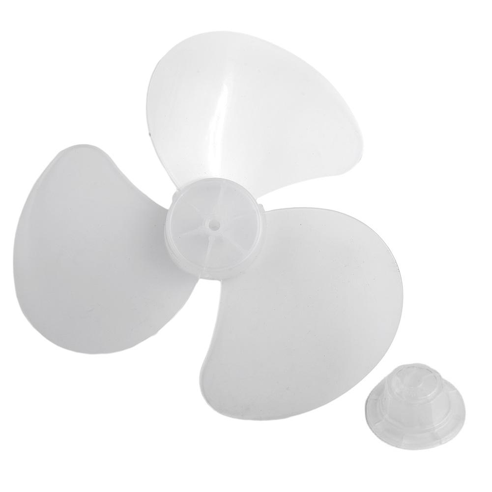 16Inch 3 Leaves Plastic Fan Blade With Nut Coverfor Standing Pedestal Floor Table Fanner Electric Fan Accessories