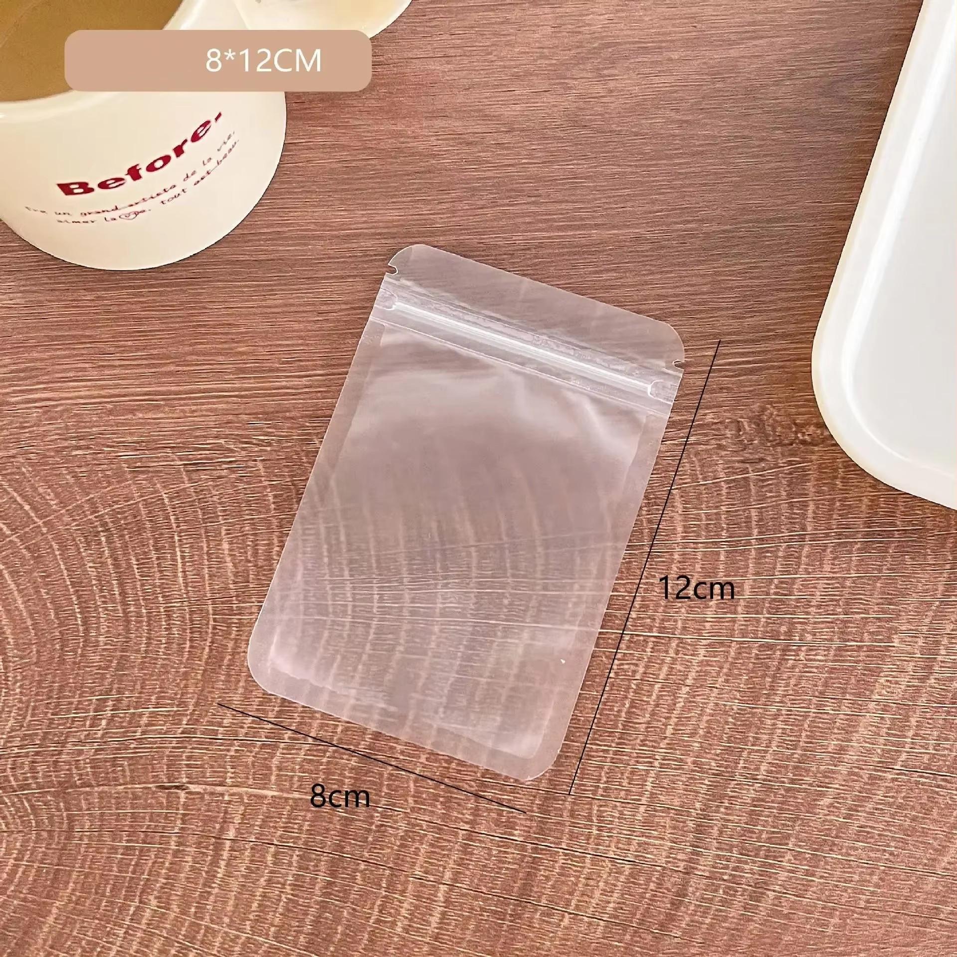 

10 шт. Матовый самоклеящийся пакет Прозрачный пакет для упаковки пищевых продуктов Пакет для запечатывания конфет, фруктов, чая