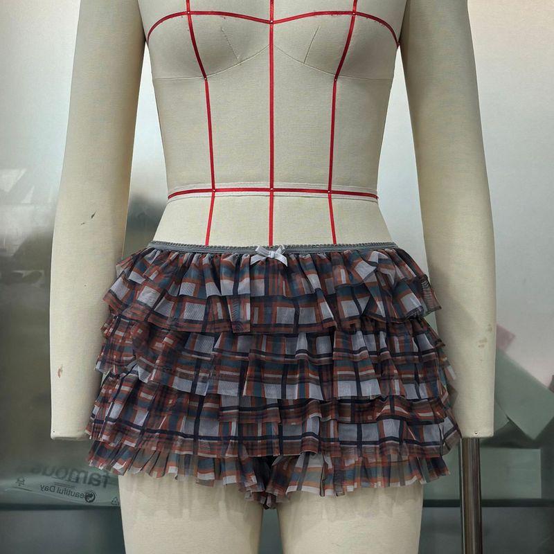 Lotus Leaf Edge Sexy Low Waist Shorts Pure Color Ruffles Sexy Low Waisted Shorts