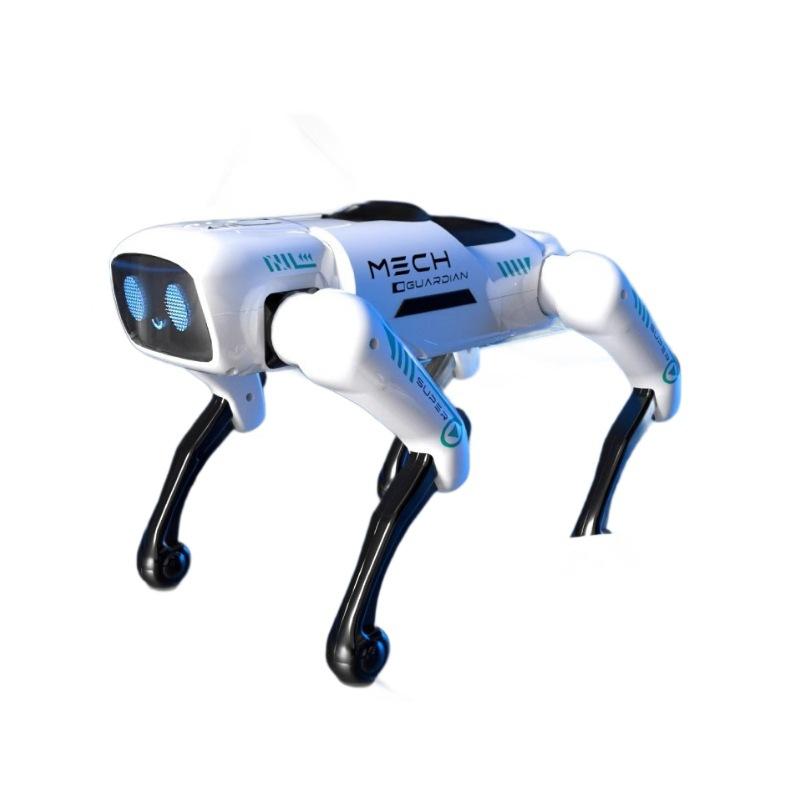 AI Intelligent Robot Dog Single Battery, Voice Command APP Programming RC Toy With LED Light Sing Dance Story Tell Kids Educational Gift